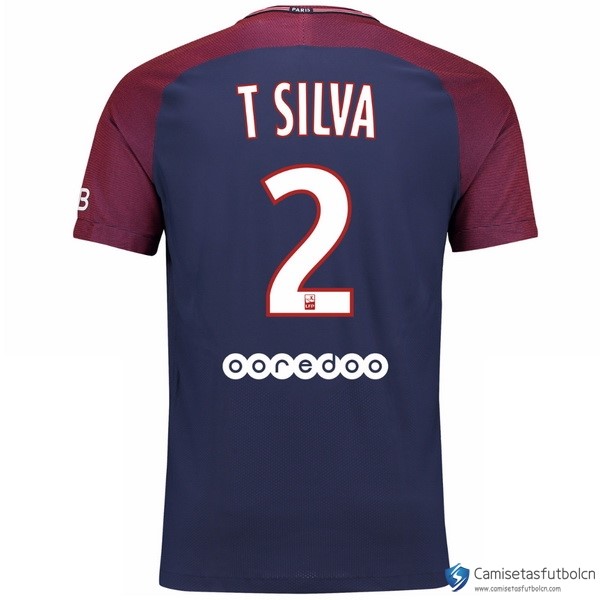 Camiseta Paris Saint Germain Primera equipo T Silva 2017-18